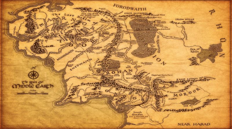 middle earth - mappa