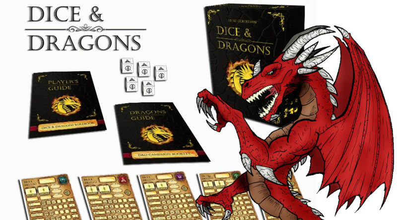 dice and dragons Fantasy role playing dice game meniac cover